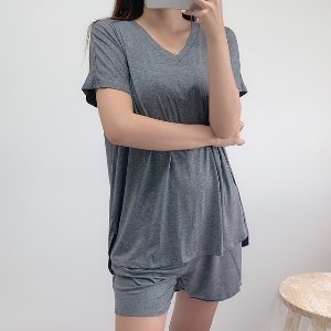 내추럴 모달 홈웨어 잠옷 세트 (3부/여름/여성실내복/라운지웨어)